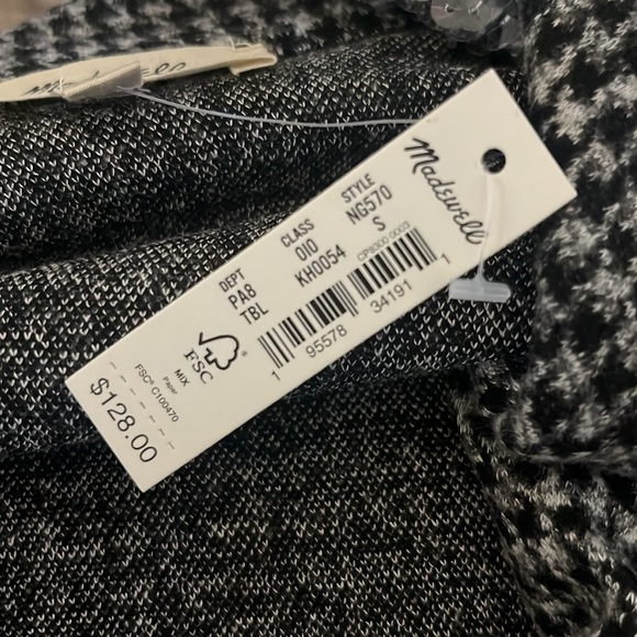 Madewell Brushed Knit Redford Blazer in Houndstooth Check NWT Size Small - Picture 3 of 8